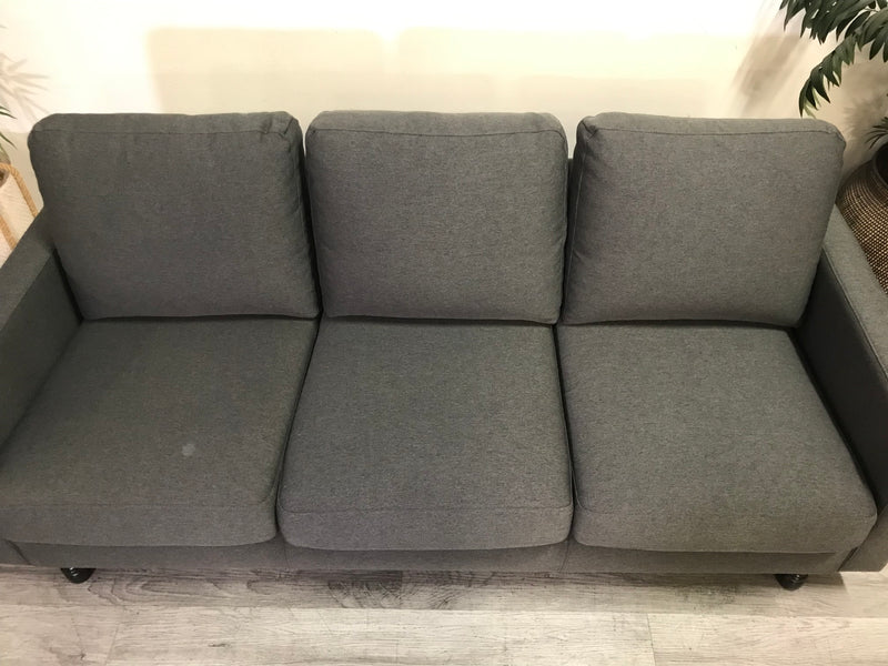 Charcoal Gray 79" Three Seater Sofa