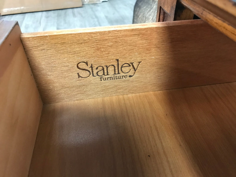 Stanly Furniture Vintage Style Flip Top Bar Cabinet