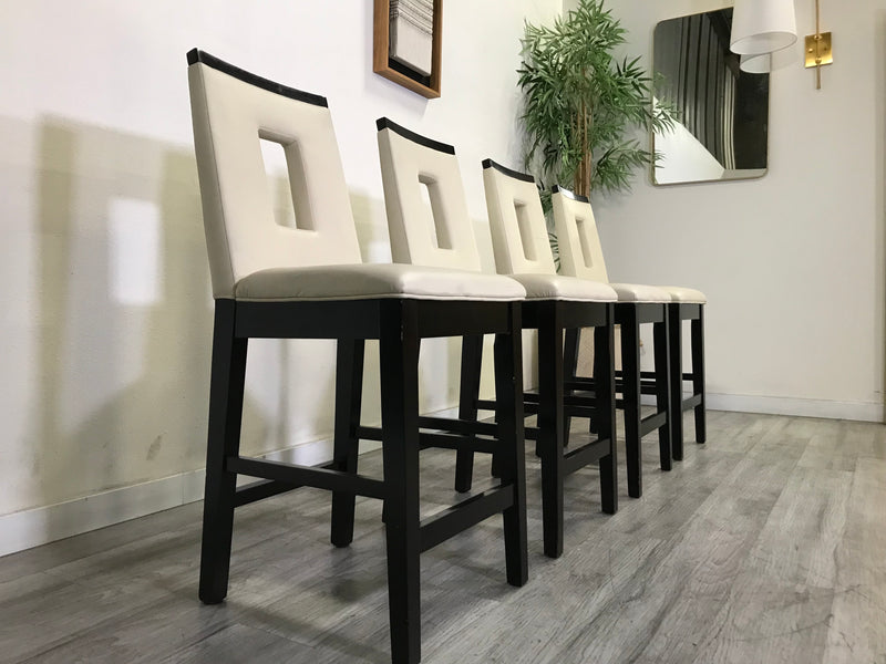 Faux Leather Dining Chairs (Set of 4)