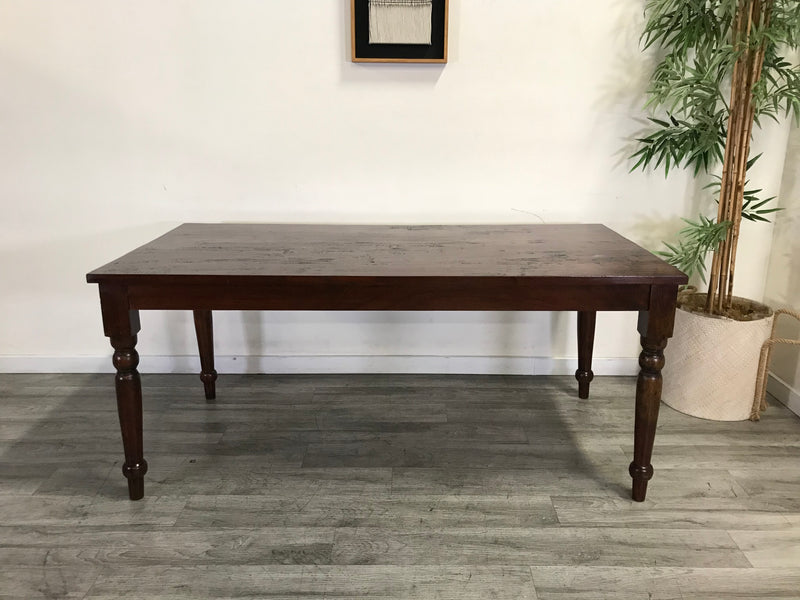 Farmhouse Solid Wood Rustic Dining Table