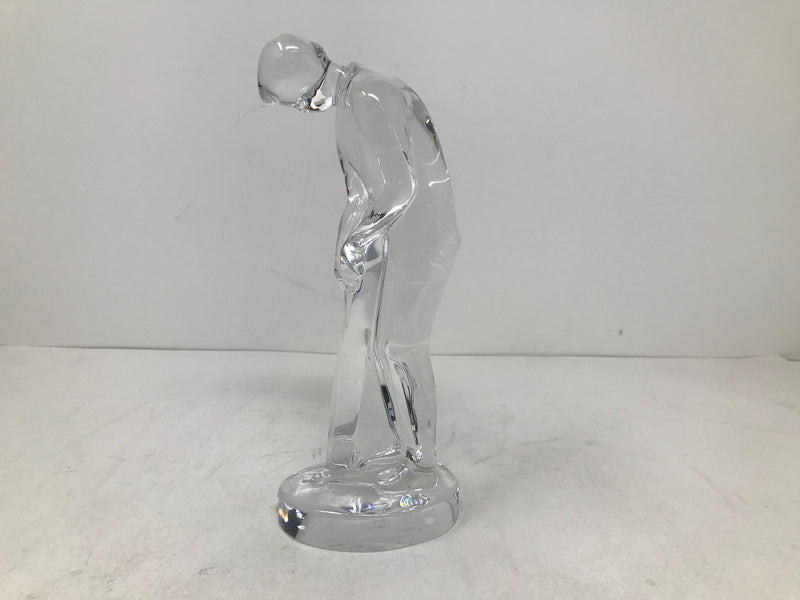 Baccarat Crystal Putting Golfer Sculpture