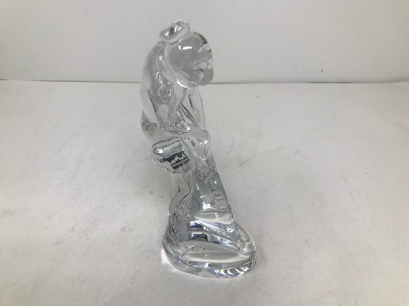 Baccarat French Crystal Lady Golfer Sculpture