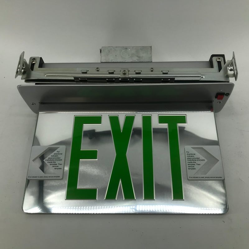 FULHAM Recessed LED Edgelit Exit Sign