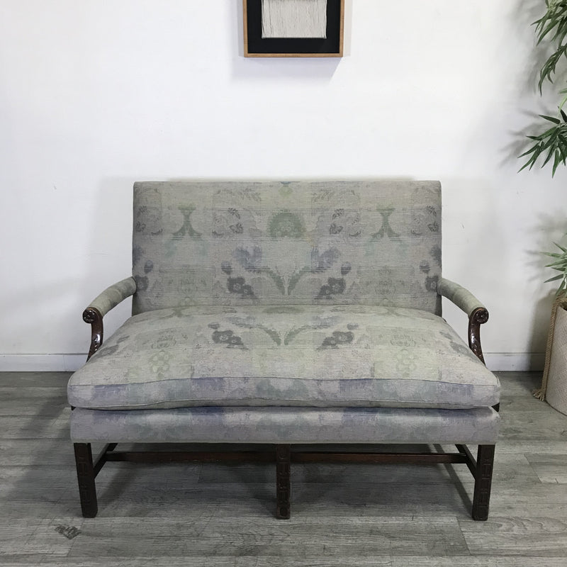 Vintage Upholstered Settee Bench