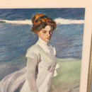 Strolling along the Seashore Print by Joaquin Sorolla