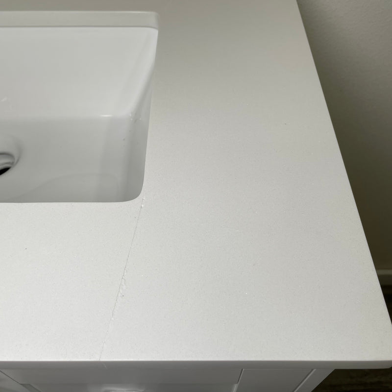 allen + roth Rigsby 30" Undermount Single Sink Vanity w/Engineered Marble Top
