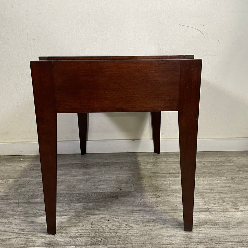 Vintage Charm Extendable Side Table with Drawer