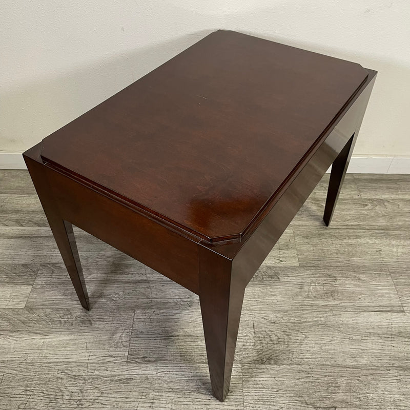 Vintage Charm Extendable Side Table with Drawer