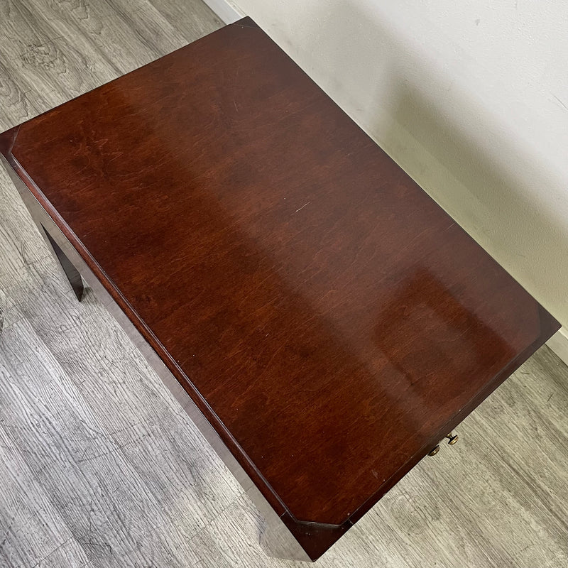 Vintage Charm Extendable Side Table with Drawer