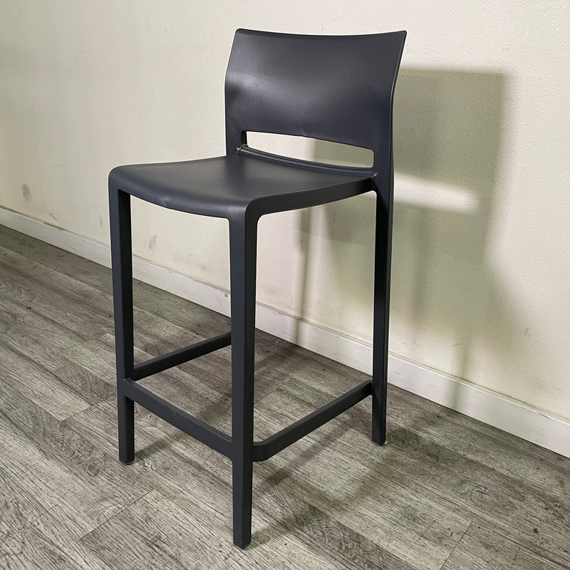 Gaber Bakhita High Stool with footrest by Eurolinea