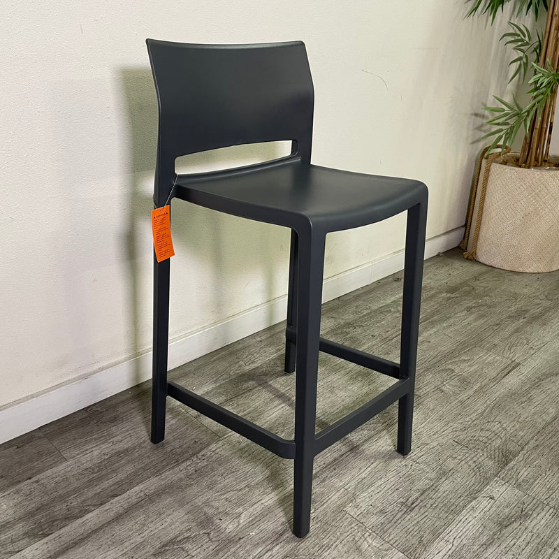 Gaber Bakhita High Stool with footrest by Eurolinea
