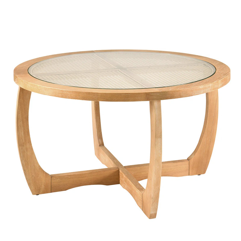 Kenmure Rattan Round Coffee Table By Bay Isle Home