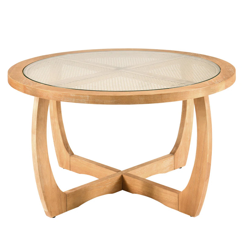 Kenmure Rattan Round Coffee Table By Bay Isle Home