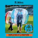 1PC Kids Inflatable Bubble Ball, Blue