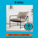 Mainstays Metal Framed Sling Accent Chair, Oatmeal