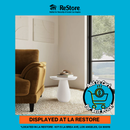 Perth 17-inch Side Table with Cloud-Shaped Top Off White