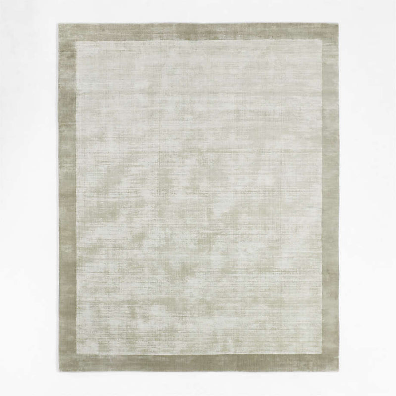 C&B 9'x12' Laval Border Light Grey Area Rug