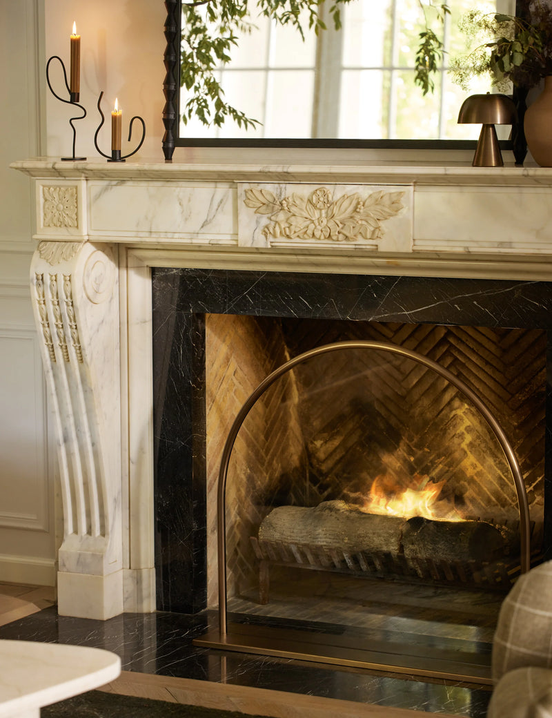 Lulu and Georgia Callion Glass Fireplace Screen