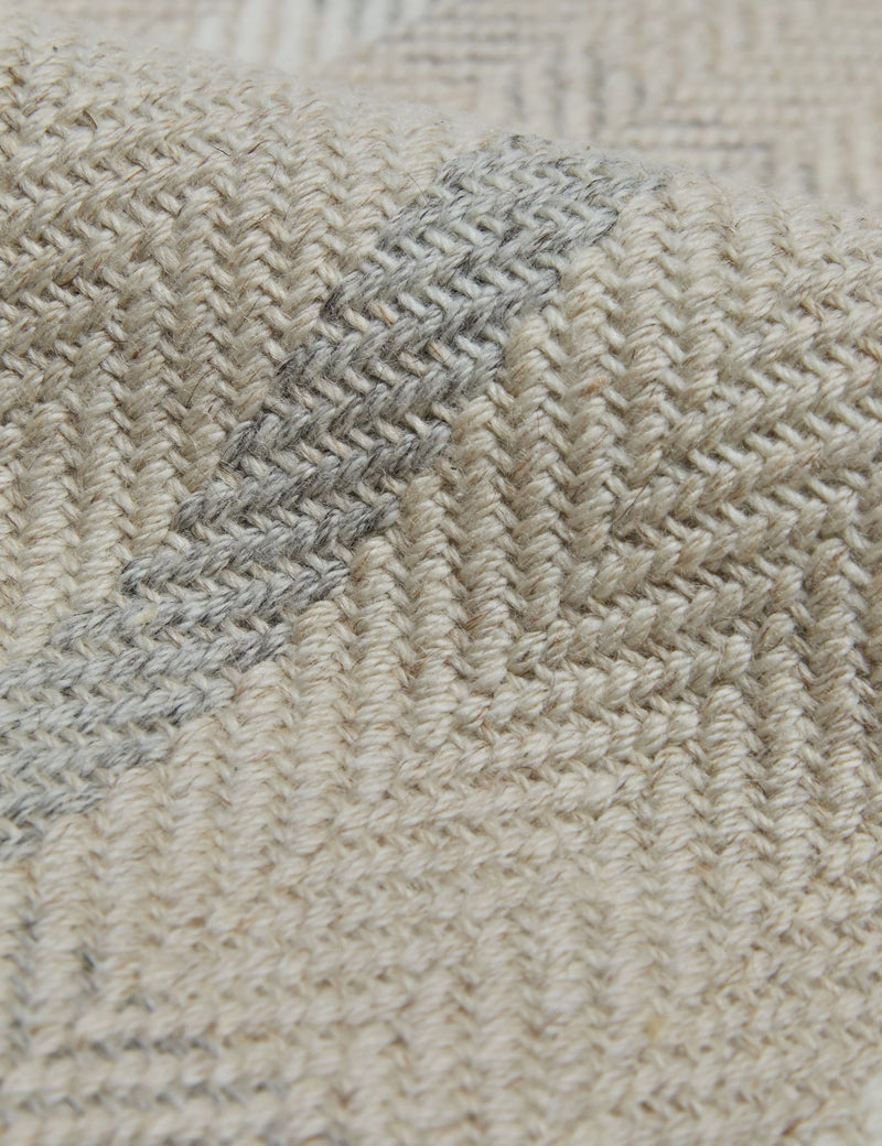 Lulu and Georgia 8'x10' Amsing Flatweave Wool Rug, Pearl