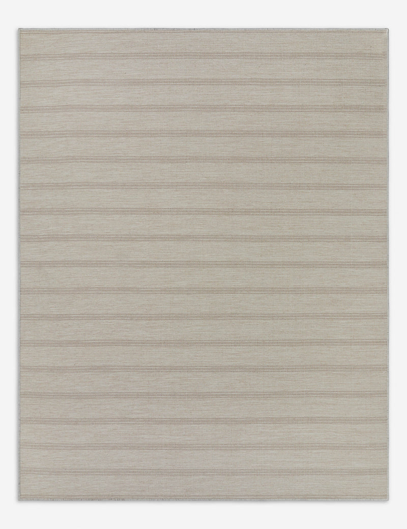 Lulu and Georgia 8'x10' Cheyenne Flatweave Wool Rug, Parchment