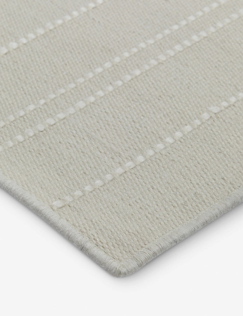 Lulu and Georgia 8'x10' Vellani Flatweave Rug, Ivory