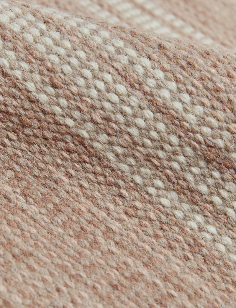Lulu and Georgia 8'x10' Cheyenne Flatweave Wool Rug, Rose