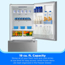 Midea 18.7 cu. ft. Garage Ready Bottom-Freezer Refrigerator (Stainless Steel)