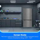 Midea 18.7 cu. ft. Garage Ready Bottom-Freezer Refrigerator (Stainless Steel)