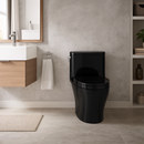 TOTO Nexus Ebony Elongated Chair Height Soft Close 1-piece Toilet