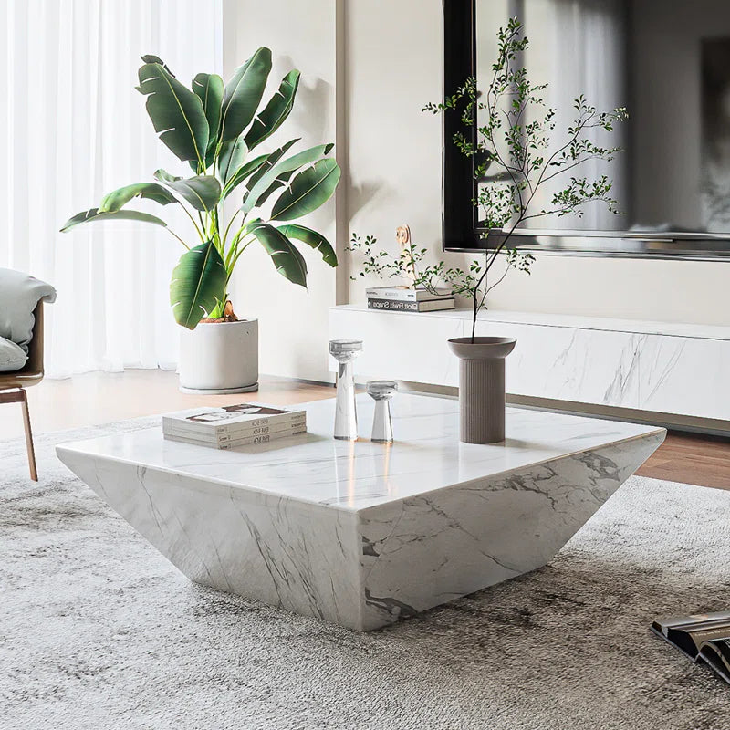 Povision Modern White Coffee Table