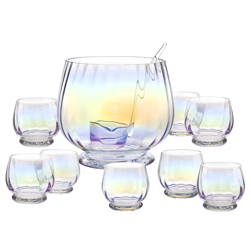 Monterey 10 Piece Punch Bowl Set