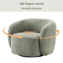 Joss & Main Munehito Upholstered Swivel Barrel Chair