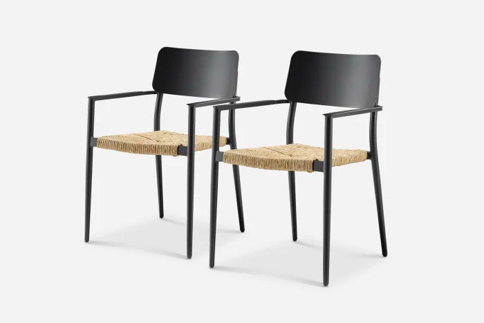 Castlery Newport Stackable Outdoor Dining Chair Set of 2