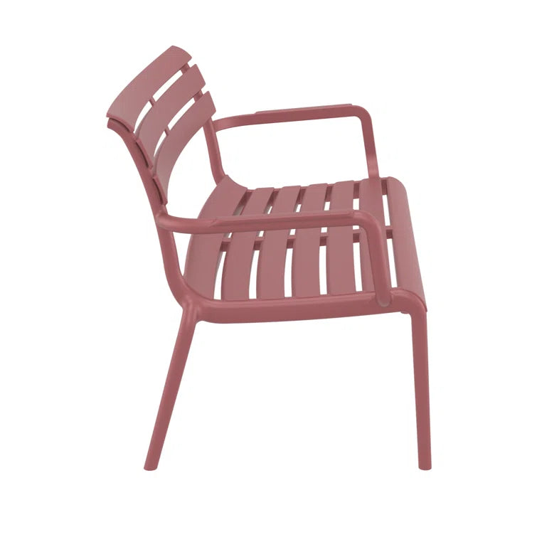 All Modern Ruta Paris 46'' Outdoor Bench - Red