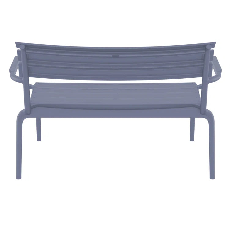 All Modern Ruta Paris 46'' Outdoor Bench Gray