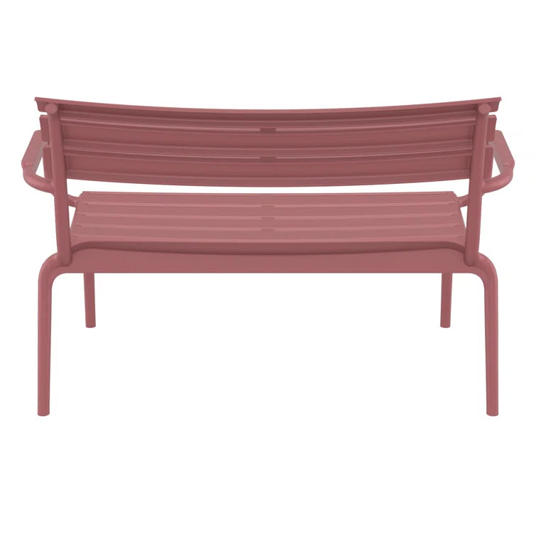 All Modern Ruta Paris 46'' Outdoor Bench - Red