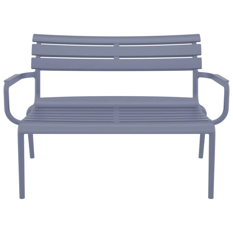All Modern Ruta Paris 46'' Outdoor Bench Gray