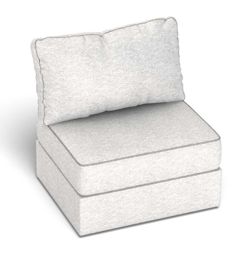 LoveSac Seat Cover Set in Tonal Sterling Luxe Chenille - Covers ONLY