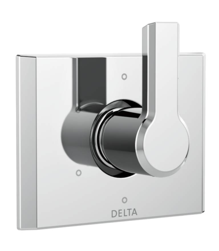 Delta 6-Setting 3-Port Diverter Trim In Lumicoat Chrome