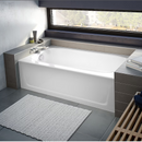 MAAX Pro Steel XD 30" x 60" White Porcelain Enameled Steel Bathtub (Left Drain)