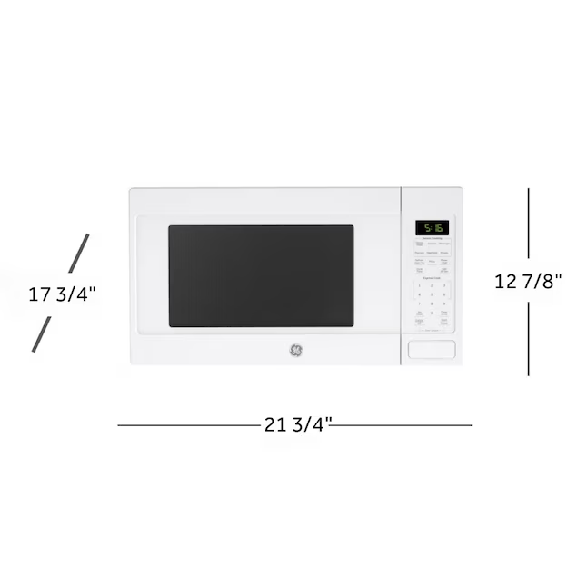 GE 1.6-cu ft Large 1150-Watt Sensor Cooking Controls Countertop Microwave (White)