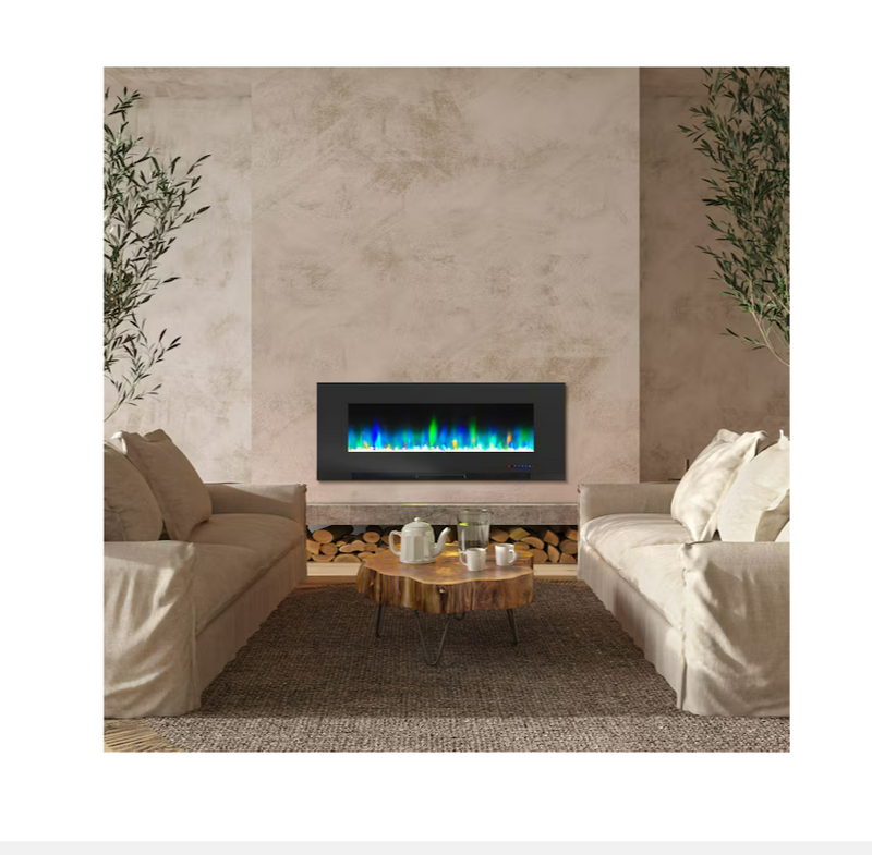 Cambridge 50" Fan-forced Wall-mount Electric Fireplace with Remote Control