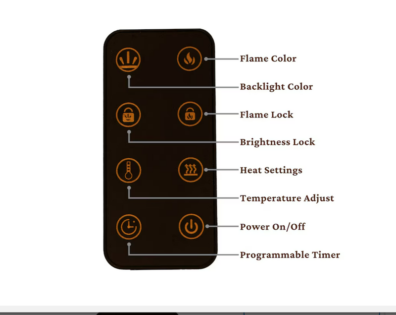 Cambridge 50" Fan-forced Wall-mount Electric Fireplace with Remote Control