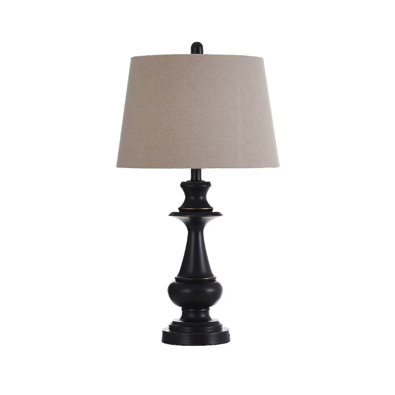 StyleCraft Home Collection 28" Bronze 3-way Table Lamp