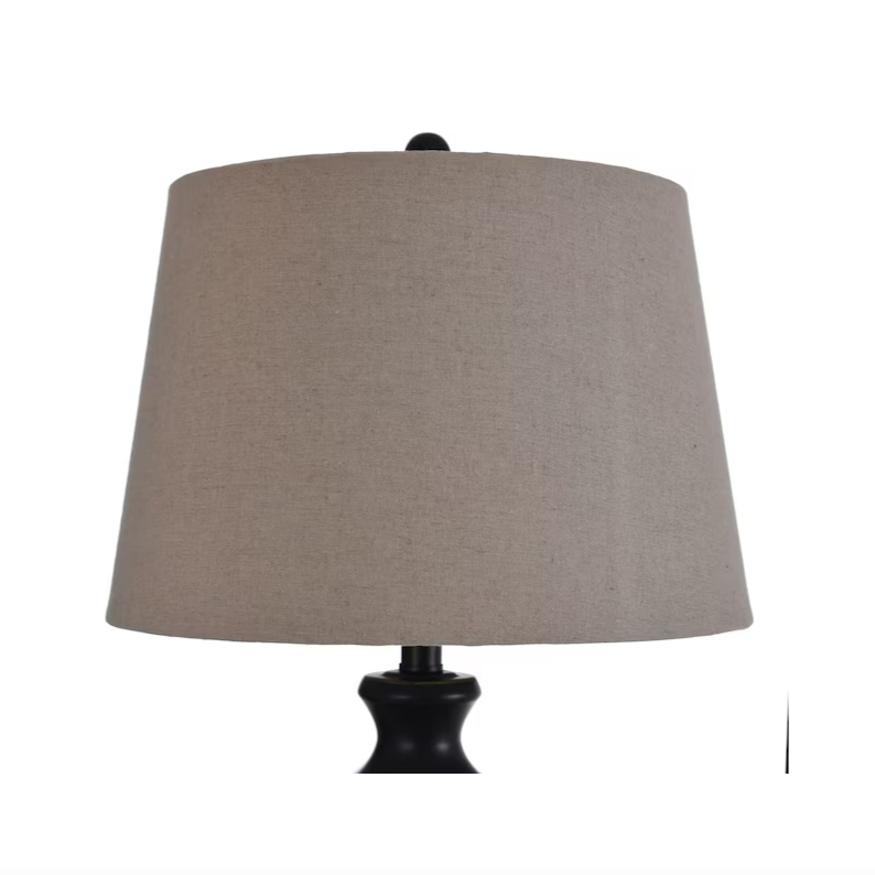 StyleCraft Home Collection 28" Bronze 3-way Table Lamp