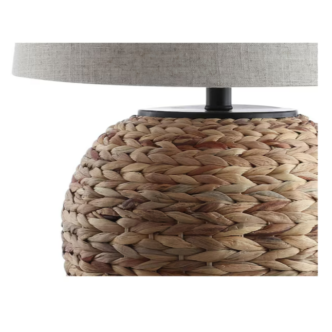 JONATHAN Y Alaro Coastal Water Hyacinth Basket Table Lamp