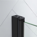 OVE Decors Pasadena Matte black 28" - 29.75" W x 72" H Frameless Shower Door