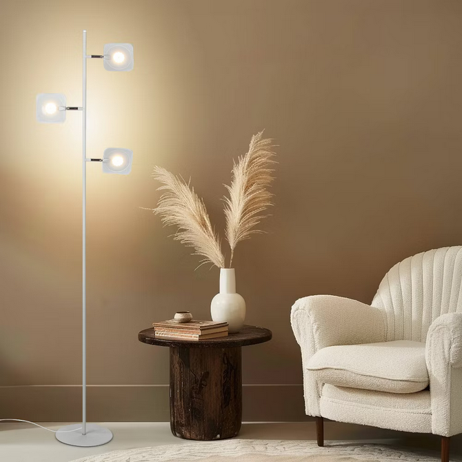 Brightech Tree Modern Dimmable (Includes LED Light Bulb) Tree Floor Lamp Matte White