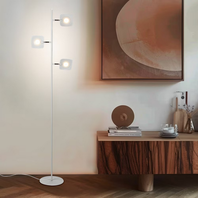 Brightech Tree Modern Dimmable (Includes LED Light Bulb) Tree Floor Lamp Matte White