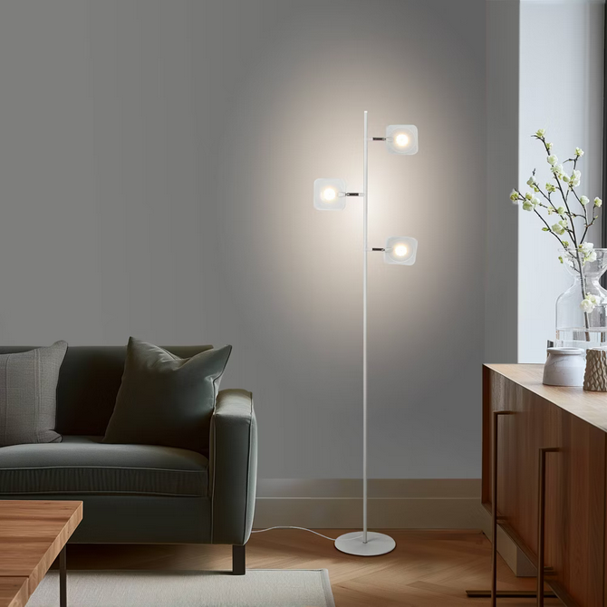 Brightech Tree Modern Dimmable (Includes LED Light Bulb) Tree Floor Lamp Matte White